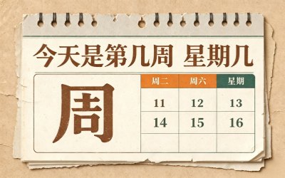 今天是第几周 星期几